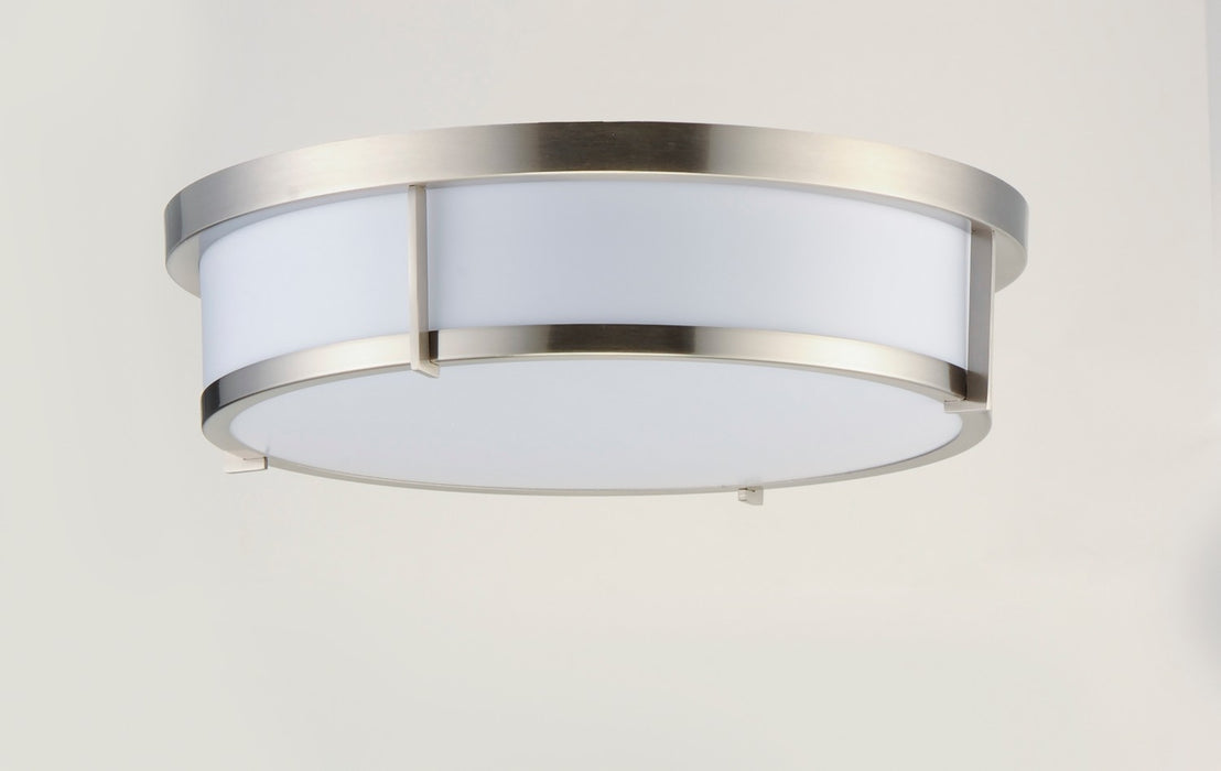 Myhouse Lighting Maxim - 10270WTSN - Three Light Flush Mount - Rogue E26 - Satin Nickel