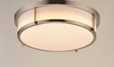 Myhouse Lighting Maxim - 10270WTSN - Three Light Flush Mount - Rogue E26 - Satin Nickel