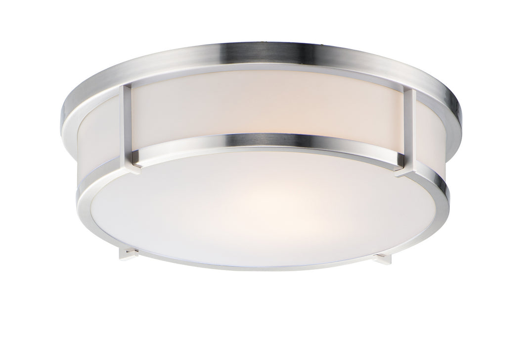 Myhouse Lighting Maxim - 10270WTSN - Three Light Flush Mount - Rogue E26 - Satin Nickel