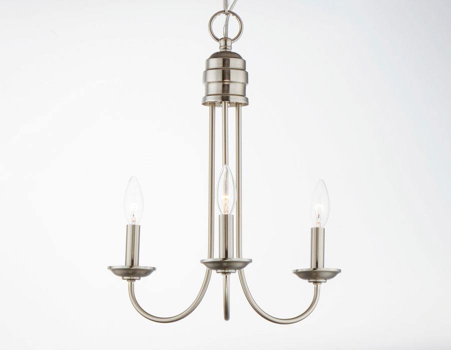 Myhouse Lighting Maxim - 10343SN - Three Light Pendant - Logan - Satin Nickel