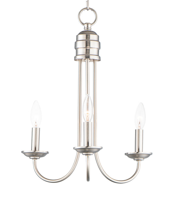 Myhouse Lighting Maxim - 10343SN - Three Light Pendant - Logan - Satin Nickel