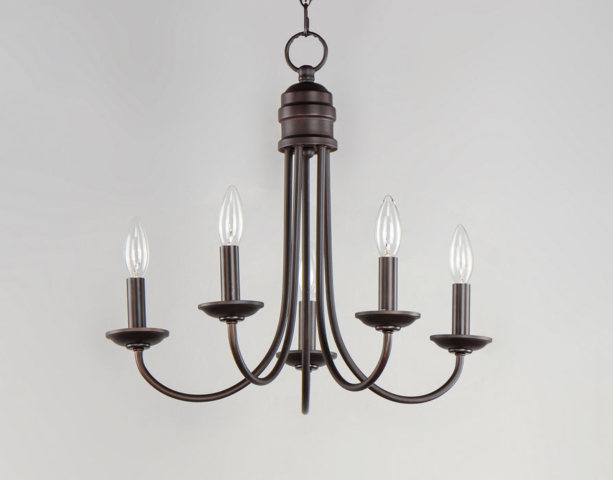 Myhouse Lighting Maxim - 10345OI - Five Light Chandelier - Logan - Oil Rubbed Bronze