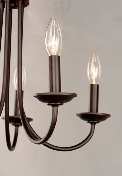 Myhouse Lighting Maxim - 10345OI - Five Light Chandelier - Logan - Oil Rubbed Bronze