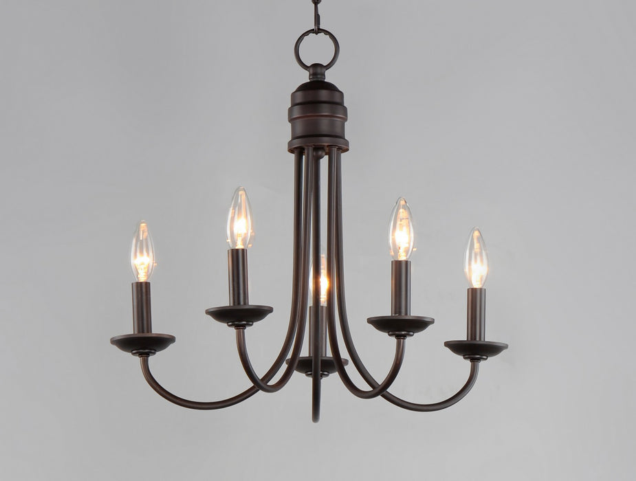 Myhouse Lighting Maxim - 10345OI - Five Light Chandelier - Logan - Oil Rubbed Bronze