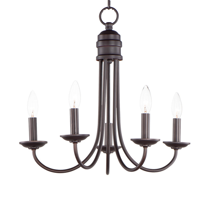 Myhouse Lighting Maxim - 10345OI - Five Light Chandelier - Logan - Oil Rubbed Bronze