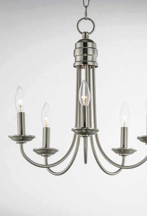 Myhouse Lighting Maxim - 10345SN - Five Light Chandelier - Logan - Satin Nickel