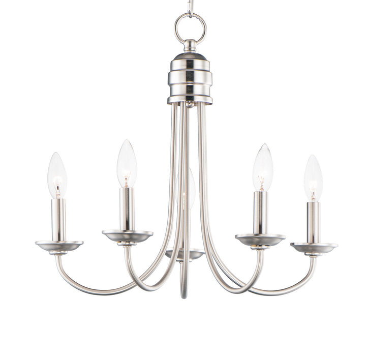 Myhouse Lighting Maxim - 10345SN - Five Light Chandelier - Logan - Satin Nickel