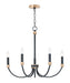 Myhouse Lighting Maxim - 11375BKAB - Five Light Chandelier - Charlton - Black / Antique Brass