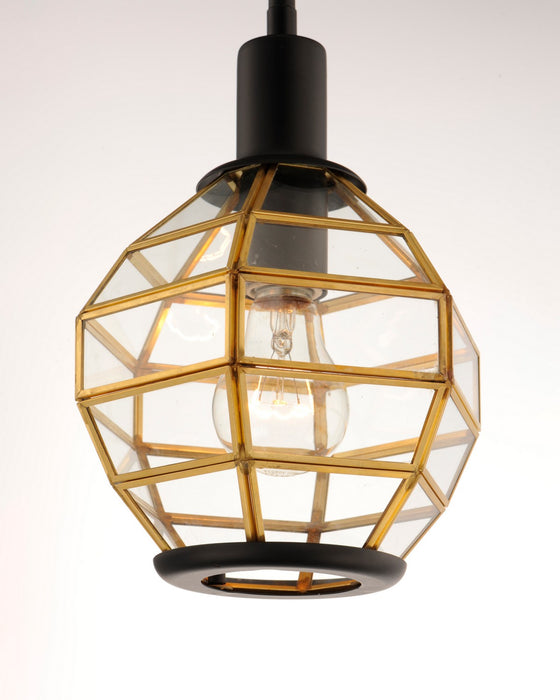 Myhouse Lighting Maxim - 11541BKBUB - One Light Mini Pendant - Heirloom - Black / Burnished Brass