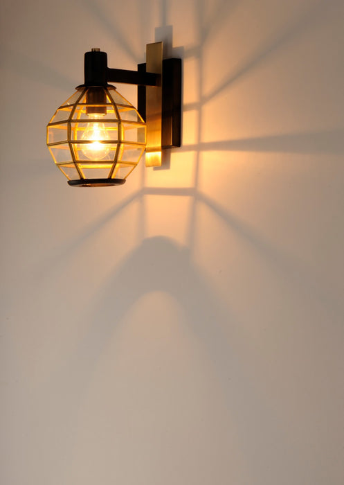 Myhouse Lighting Maxim - 11543BKBUB - One Light Outdoor Wall Lantern - Heirloom - Black / Burnished Brass