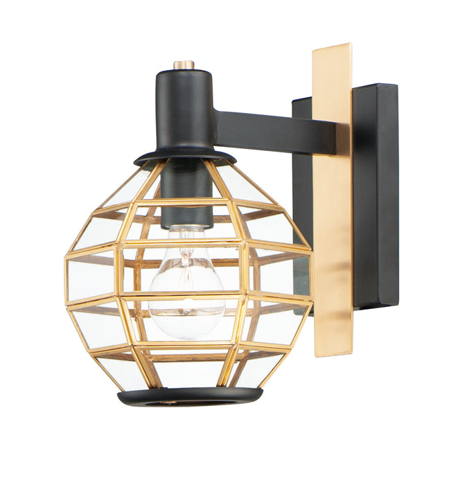 Myhouse Lighting Maxim - 11543BKBUB - One Light Outdoor Wall Lantern - Heirloom - Black / Burnished Brass