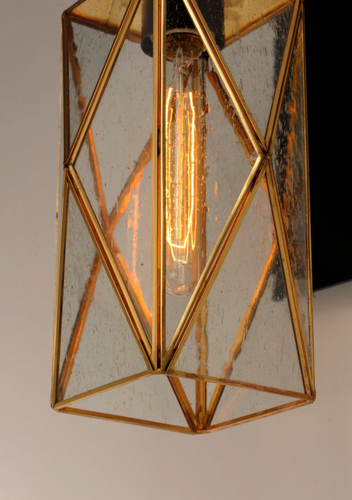 Myhouse Lighting Maxim - 11563CDBKBUB - One Light Outdoor Wall Lantern - Norfolk - Black / Burnished Brass