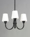 Myhouse Lighting Maxim - 11823SWBK - Three Light Chandelier - Shelter - Black