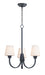 Myhouse Lighting Maxim - 11823SWBK - Three Light Chandelier - Shelter - Black