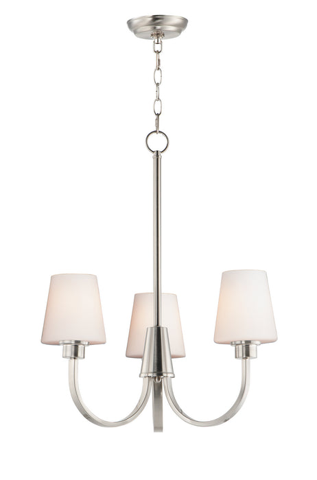 Myhouse Lighting Maxim - 11823SWSN - Three Light Chandelier - Shelter - Satin Nickel