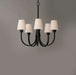 Myhouse Lighting Maxim - 11825SWBK - Five Light Chandelier - Shelter - Black