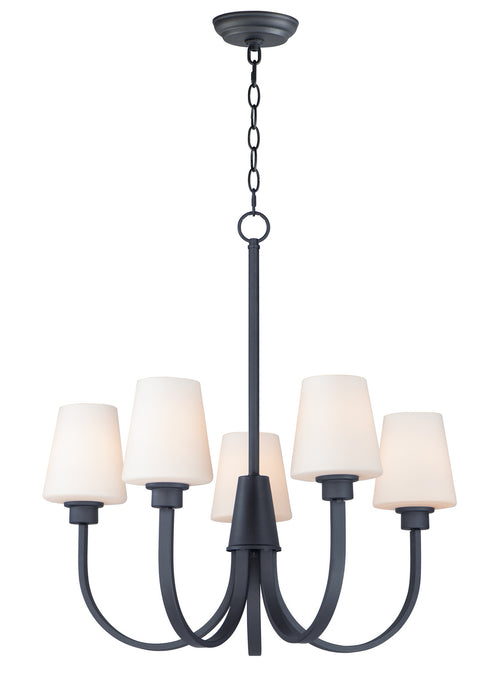 Myhouse Lighting Maxim - 11825SWBK - Five Light Chandelier - Shelter - Black