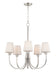 Myhouse Lighting Maxim - 11825SWSN - Five Light Chandelier - Shelter - Satin Nickel