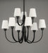 Myhouse Lighting Maxim - 11826SWBK - Nine Light Chandelier - Shelter - Black