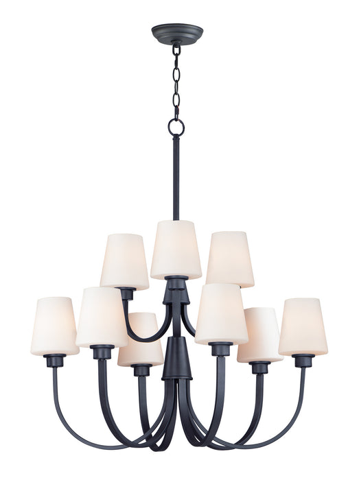 Myhouse Lighting Maxim - 11826SWBK - Nine Light Chandelier - Shelter - Black