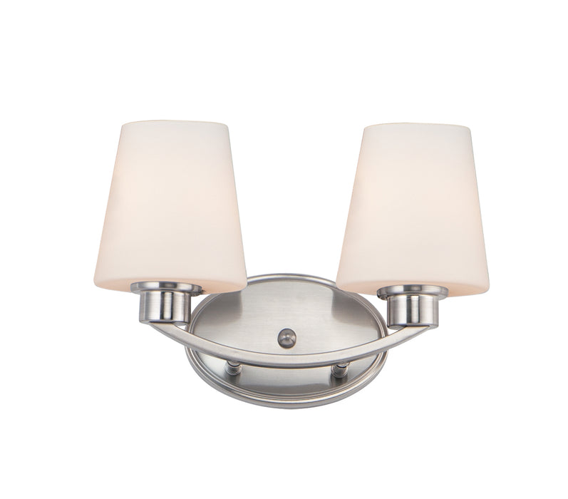 Myhouse Lighting Maxim - 11832SWSN - Two Light Bath Vanity - Shelter - Satin Nickel