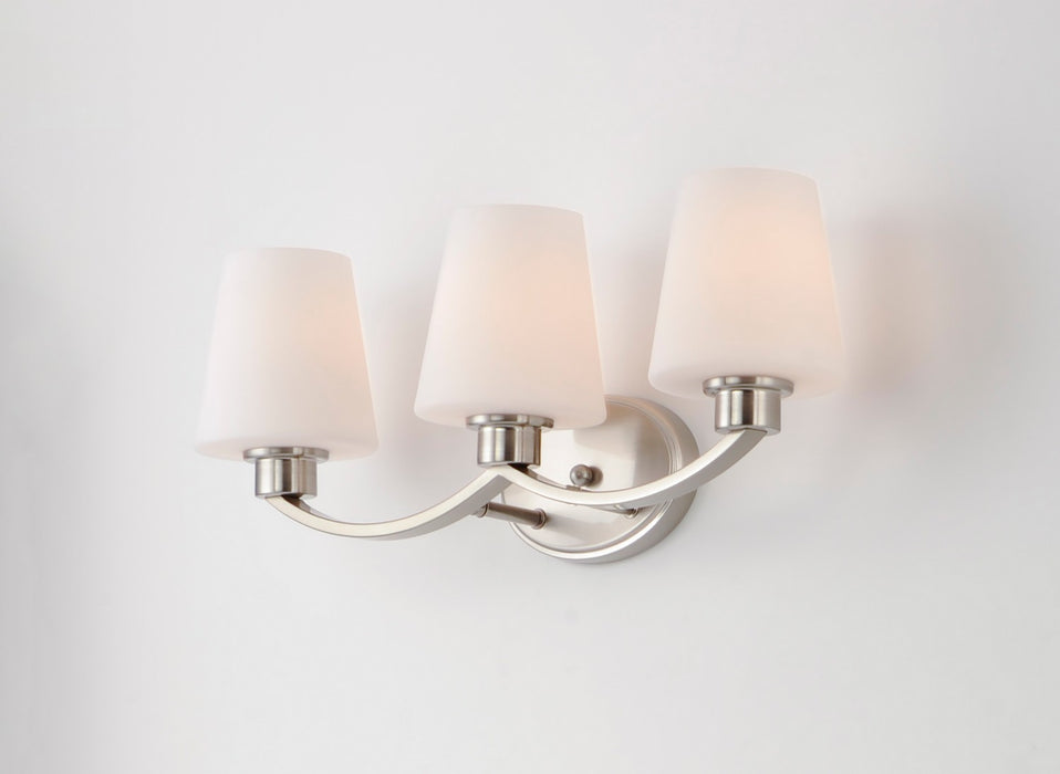 Myhouse Lighting Maxim - 11833SWSN - Three Light Bath Vanity - Shelter - Satin Nickel