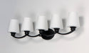 Myhouse Lighting Maxim - 11835SWBK - Five Light Bath Vanity - Shelter - Black