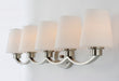 Myhouse Lighting Maxim - 11835SWSN - Five Light Bath Vanity - Shelter - Satin Nickel