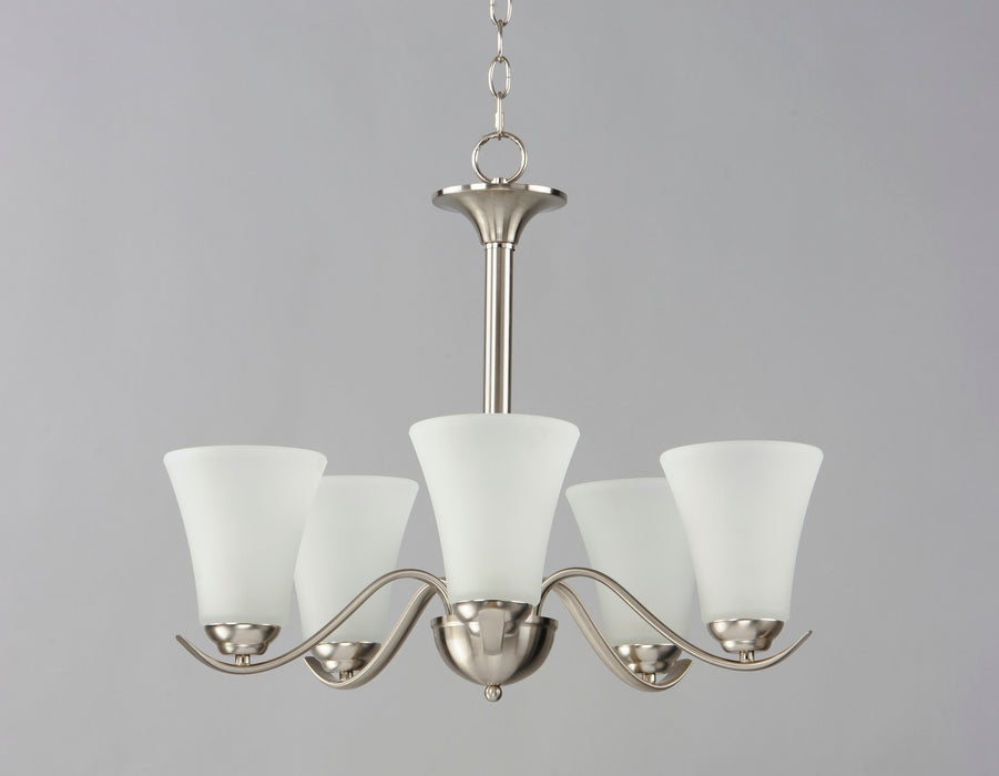 Myhouse Lighting Maxim - 12075FTSN - Five Light Chandelier - Vital - Satin Nickel