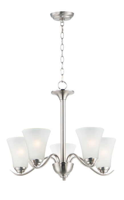 Myhouse Lighting Maxim - 12075FTSN - Five Light Chandelier - Vital - Satin Nickel