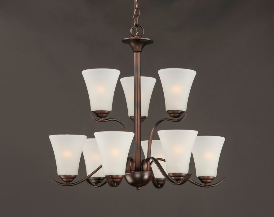 Myhouse Lighting Maxim - 12076FTOI - Nine Light Chandelier - Vital - Oil Rubbed Bronze