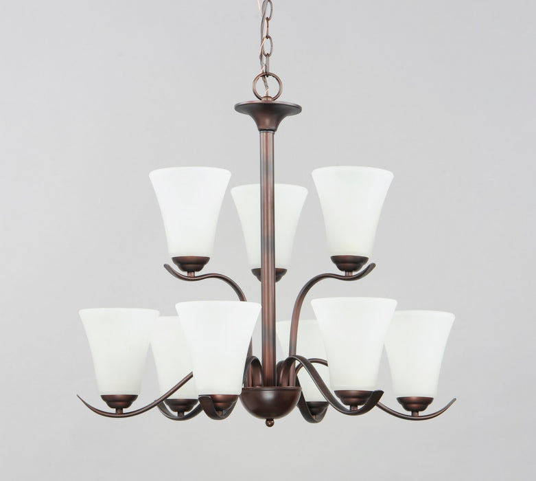 Myhouse Lighting Maxim - 12076FTOI - Nine Light Chandelier - Vital - Oil Rubbed Bronze