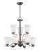 Myhouse Lighting Maxim - 12076FTOI - Nine Light Chandelier - Vital - Oil Rubbed Bronze