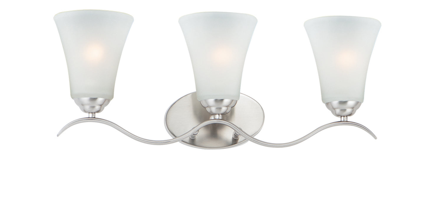 Myhouse Lighting Maxim - 12083FTSN - Three Light Bath Vanity - Vital - Satin Nickel