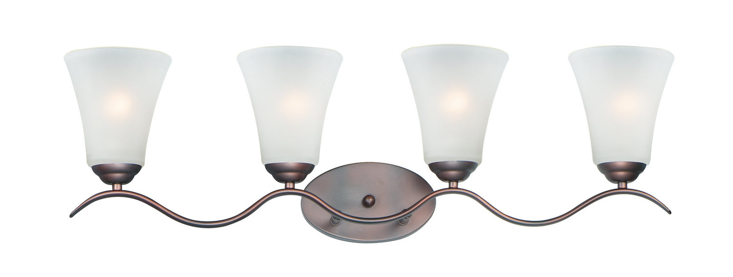 Myhouse Lighting Maxim - 12084FTOI - Four Light Bath Vanity - Vital - Oil Rubbed Bronze