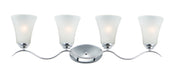 Myhouse Lighting Maxim - 12084FTPC - Four Light Bath Vanity - Vital - Polished Chrome