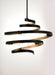 Myhouse Lighting Maxim - 12235BKGLD - Five Light Pendant - Twister - Black / Gold