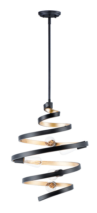 Myhouse Lighting Maxim - 12236BKGLD - Five Light Pendant - Twister - Black / Gold