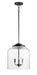 Myhouse Lighting Maxim - 12273CDBK - Three Light Pendant - Acadia - Black