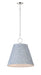 Myhouse Lighting Maxim - 14434GYSN - One Light Pendant - Acoustic - Satin Nickel