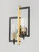 Myhouse Lighting Maxim - 16115CLBKAB - Two Light Wall Sconce - Flambeau - Black / Antique Brass