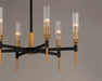 Myhouse Lighting Maxim - 16125CLBKAB - LED Chandelier - Flambeau - Black / Antique Brass