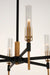 Myhouse Lighting Maxim - 16128CLBKAB - LED Chandelier - Flambeau - Black / Antique Brass