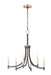 Myhouse Lighting Maxim - 21526BZAB - Six Light Chandelier - Lyndon - Bronze / Antique Brass