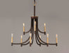 Myhouse Lighting Maxim - 21529BZAB - Nine Light Chandelier - Lyndon - Bronze / Antique Brass