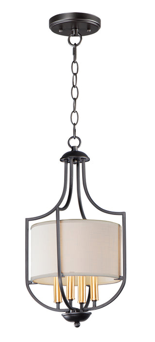 Myhouse Lighting Maxim - 25283WLBZAB - Four Light Chandelier - Savant - Bronze / Antique Brass