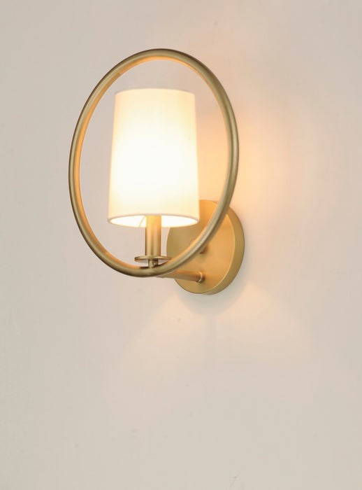 Myhouse Lighting Maxim - 25291OFNAB - One Light Semi-Flush Mount - Meridian - Natural Aged Brass