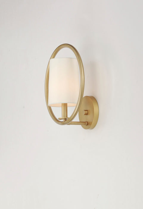 Myhouse Lighting Maxim - 25291OFNAB - One Light Semi-Flush Mount - Meridian - Natural Aged Brass