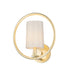 Myhouse Lighting Maxim - 25291OFNAB - One Light Semi-Flush Mount - Meridian - Natural Aged Brass