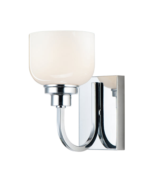 Myhouse Lighting Maxim - 26061WTPC - One Light Bath Vanity - Swale - Polished Chrome